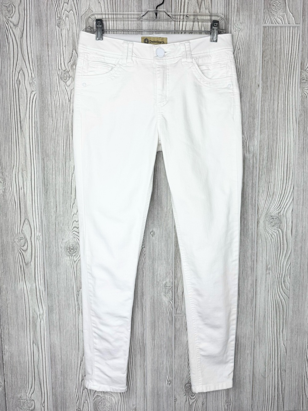 Democracy “Ab”Technology White Skinny Jeans Size 6 Tummy Control B1641XAOWXX